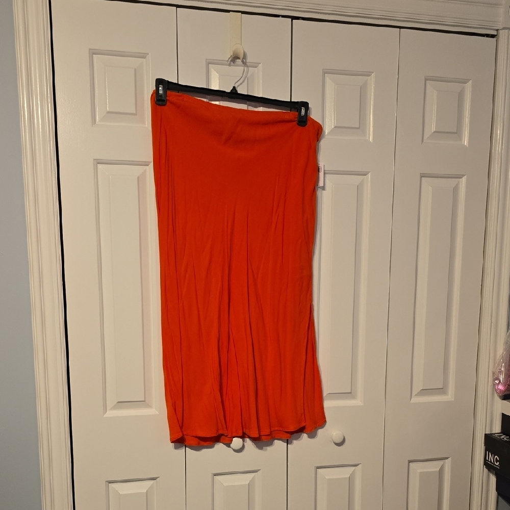 Old Navy Women's Bright Orange A-Line Skirt